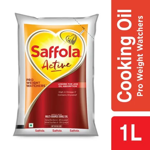 Saffola Active Refined Cooking oil | Blended Rice Bran & SoyaBean oil | Pro Weight Watchers - Image 9