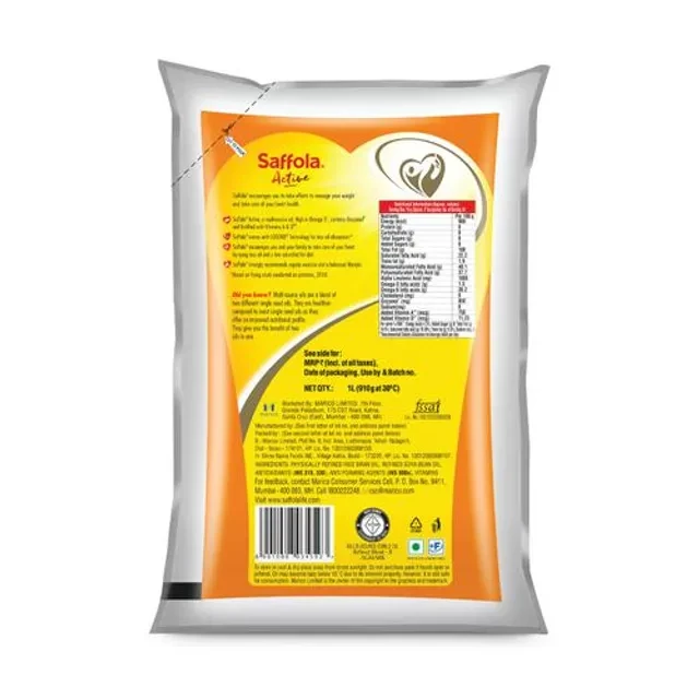 Saffola Active Refined Cooking oil | Blended Rice Bran & SoyaBean oil | Pro Weight Watchers - Image 11