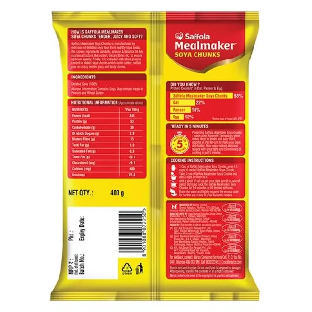 Saffola Mealmaker - Soya Chunks - Image 3