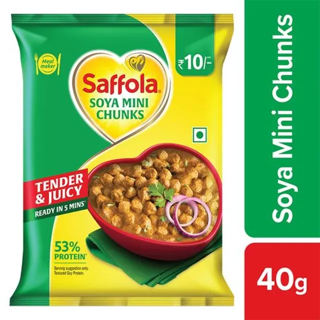 Saffola Soya Mini Chunks - Tender & Juicy, High In Protein & Fibre - Image 6