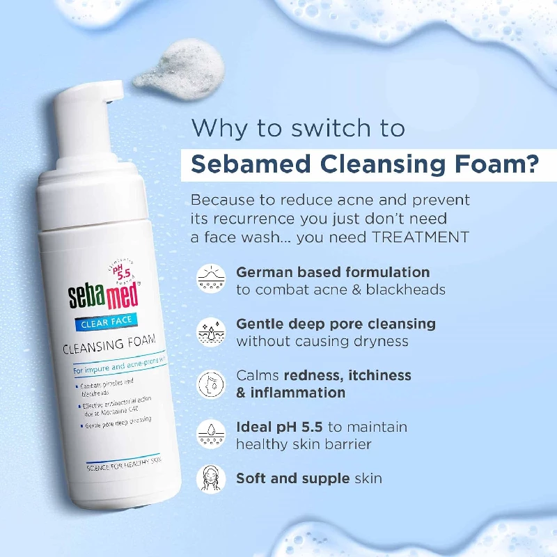 Sebamed Clear Face Cleansing Foam - Image 3