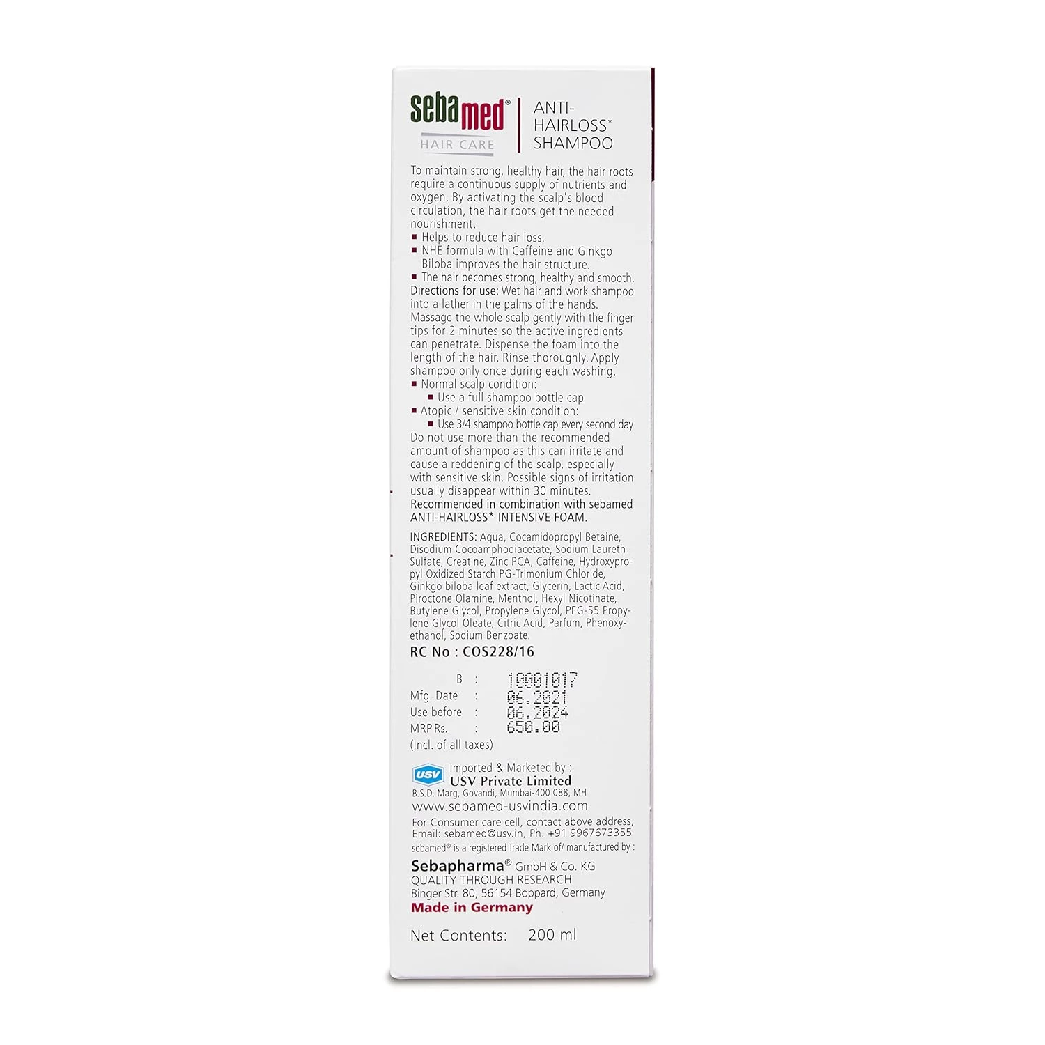 Sebamed Anti- Hairloss Shampoo - Image 7