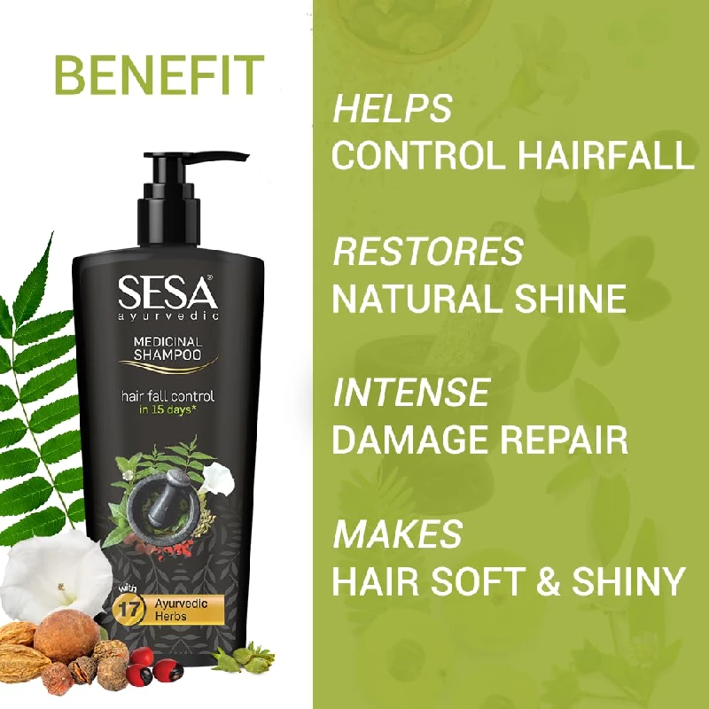 Sesa Ayurvedic Hair Oil & Ayurvedic Medicinal Shampoo - Image 6