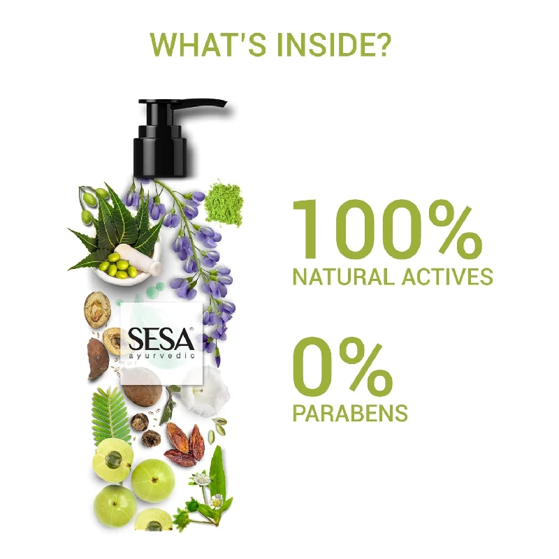 Sesa Ayurvedic Medicinal Shampoo Hairfall Control Anti Dandruff Shampoo 500 ml - Image 3