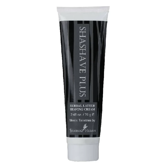 Shahnaz Husain Shashave Plus - Herbal Lather Shaving Cream Shahnaz Husain Shashave Plus - Herbal Lather Shaving Cream-Pack Size-70 g