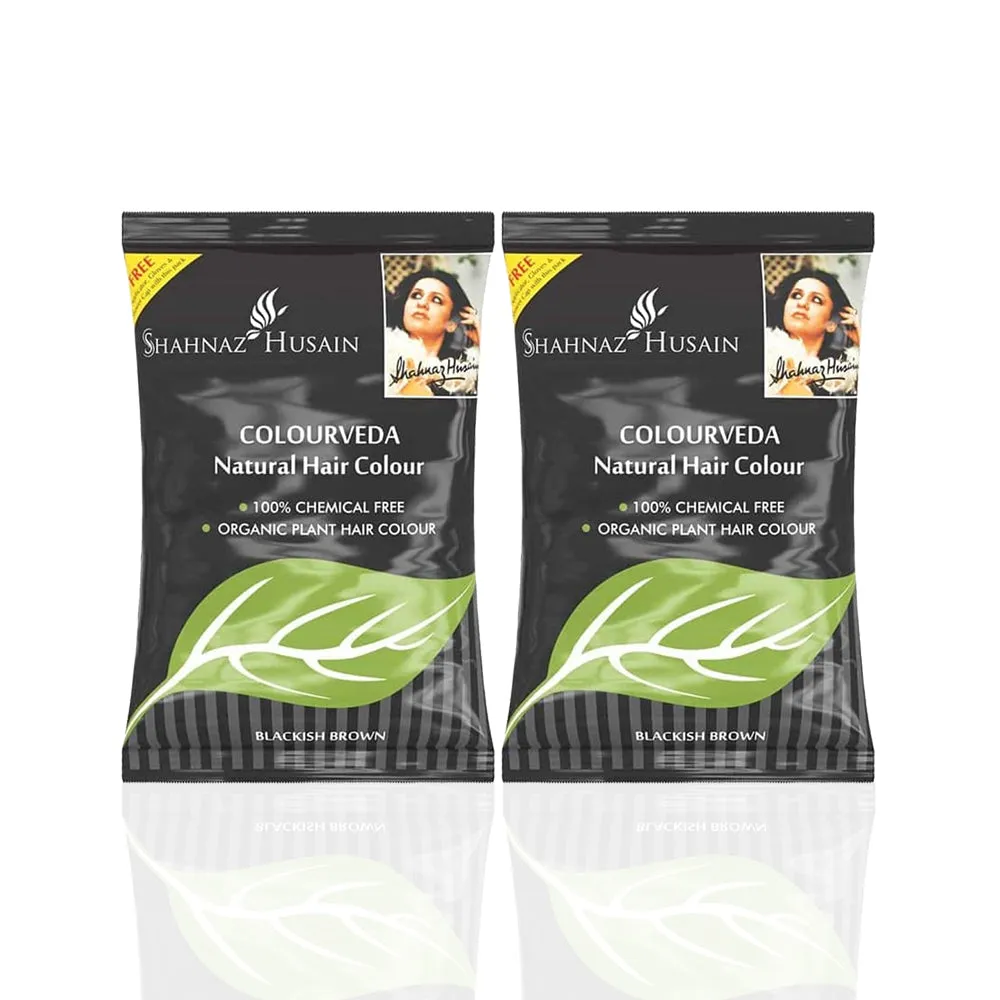 Shahnaz Husain Colourveda Natural Hair Colour Blackish Brown