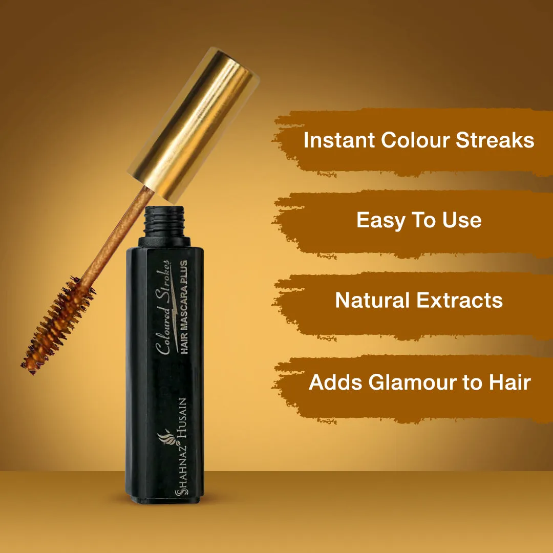 Shahnaz Husain Hair Mascara Plus - Instant Glamour Hair Colour - Shade No - 1 - Golden Girl - Image 2
