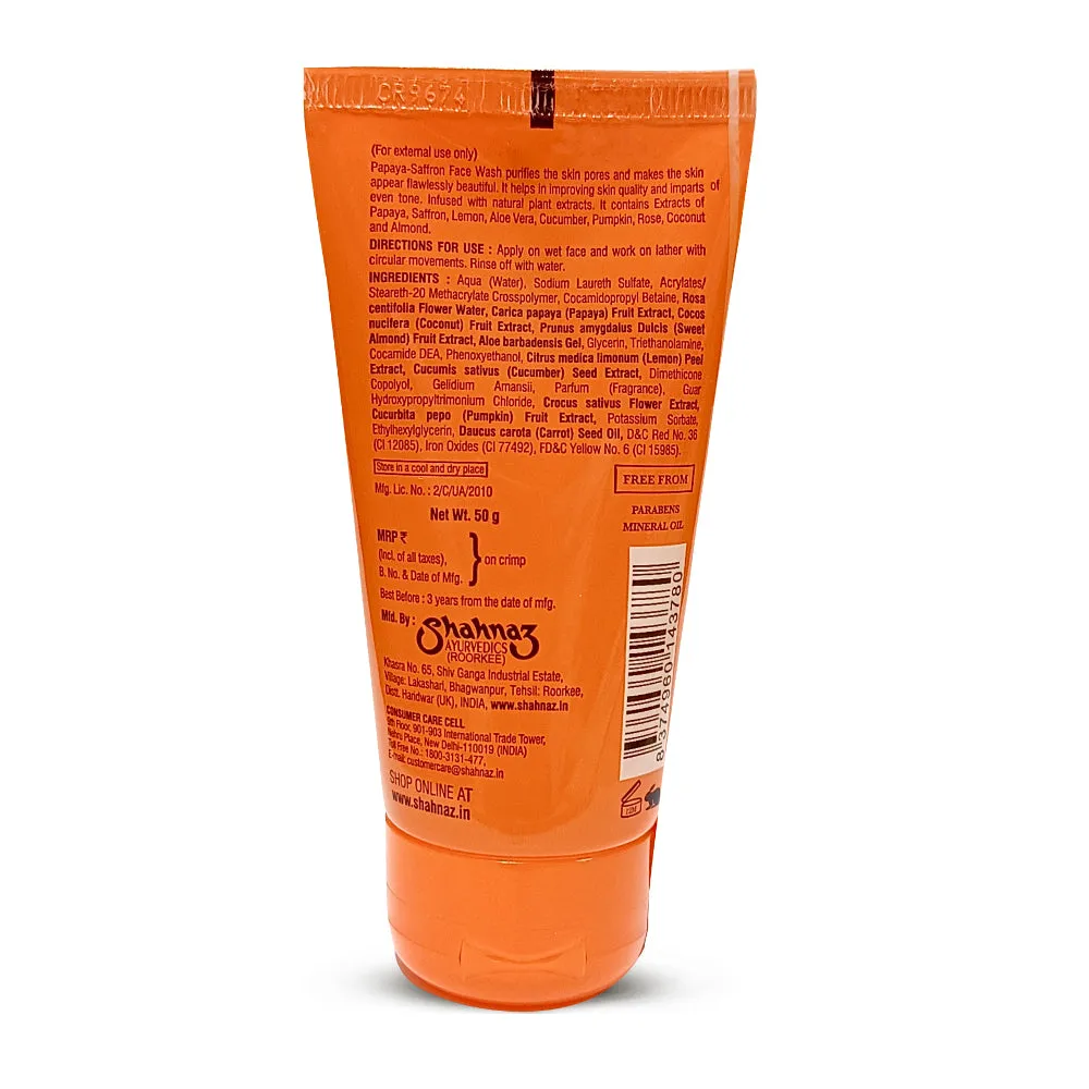Shahnaz Husain Papaya-Saffron Face Wash - Image 2