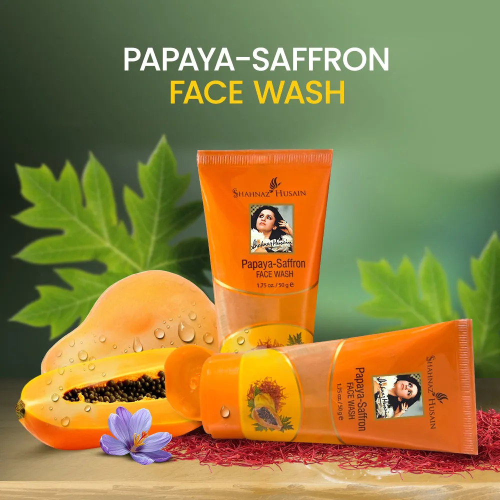 Shahnaz Husain Papaya-Saffron Face Wash - Image 3