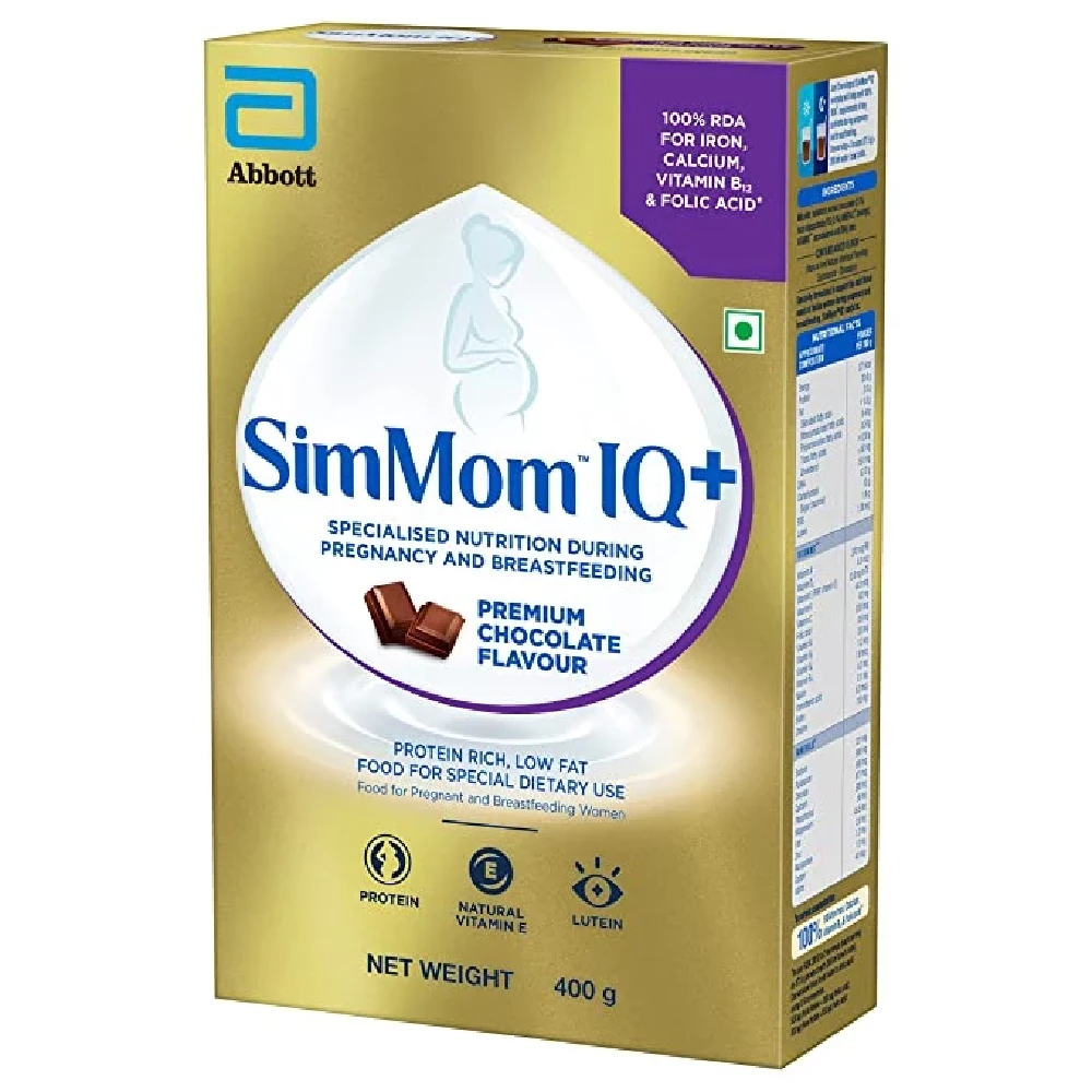 SimMom Plus Maternal Nutrition with DHA Health Drink - Chocolate SimMom Plus Maternal Nutrition with DHA Health Drink - Chocolate-Pack Size-400 g