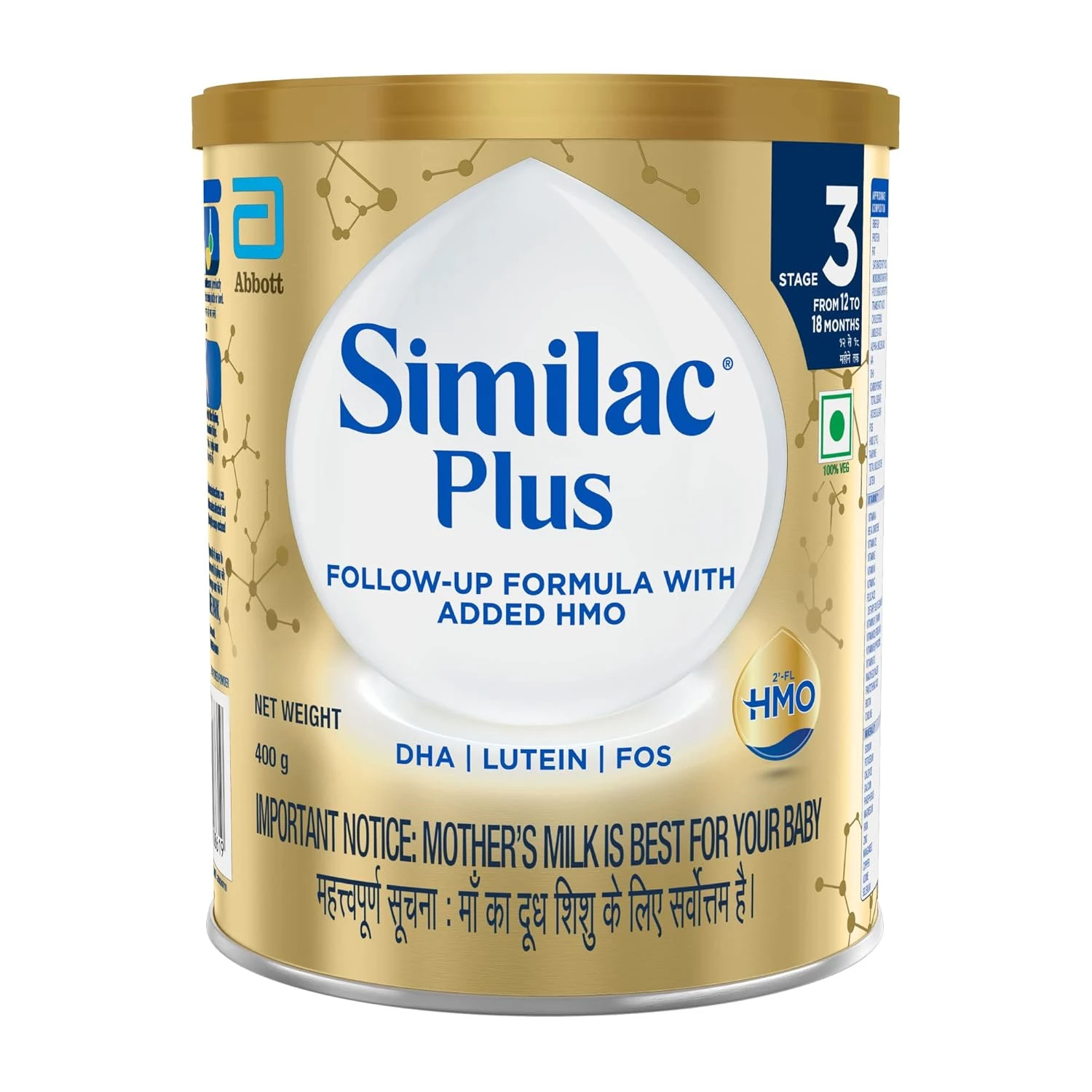 Similac Infant Plus Stage 3 Follow-Up Formula Powder Similac Infant Plus Stage 3 Follow-Up Formula Powder-Pack Size-400 g