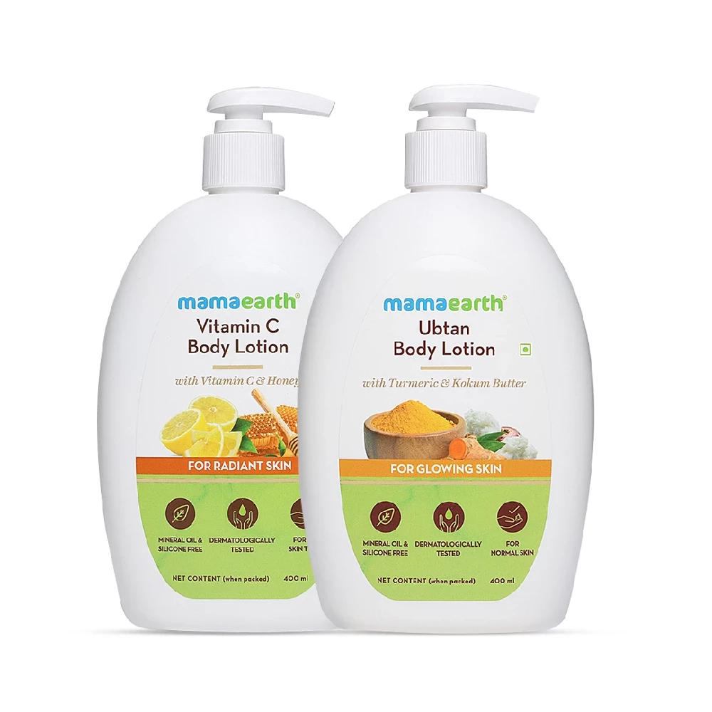 Skin Radiance Body Care Kit Ubtan Body Lotion & Vitamin C Body Lotion
