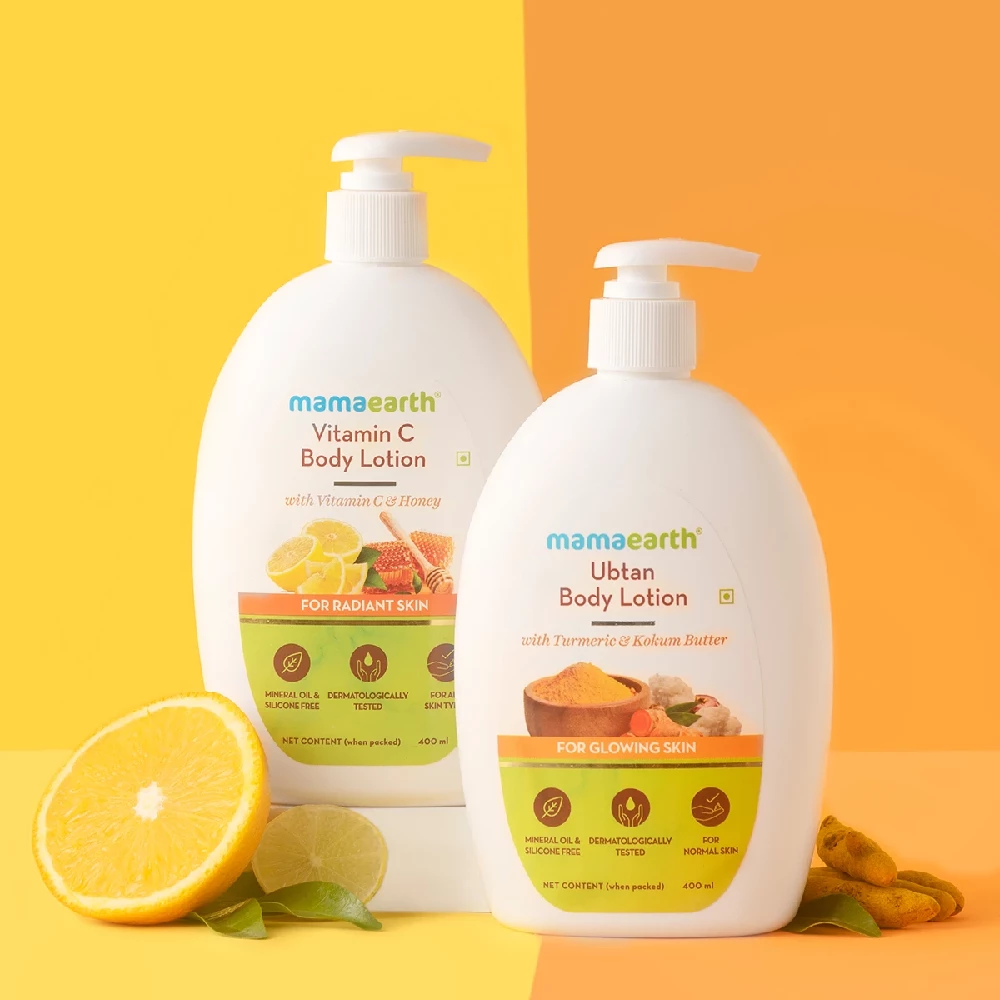 Skin Radiance Body Care Kit - Ubtan Body Lotion & Vitamin C Body Lotion - Image 2