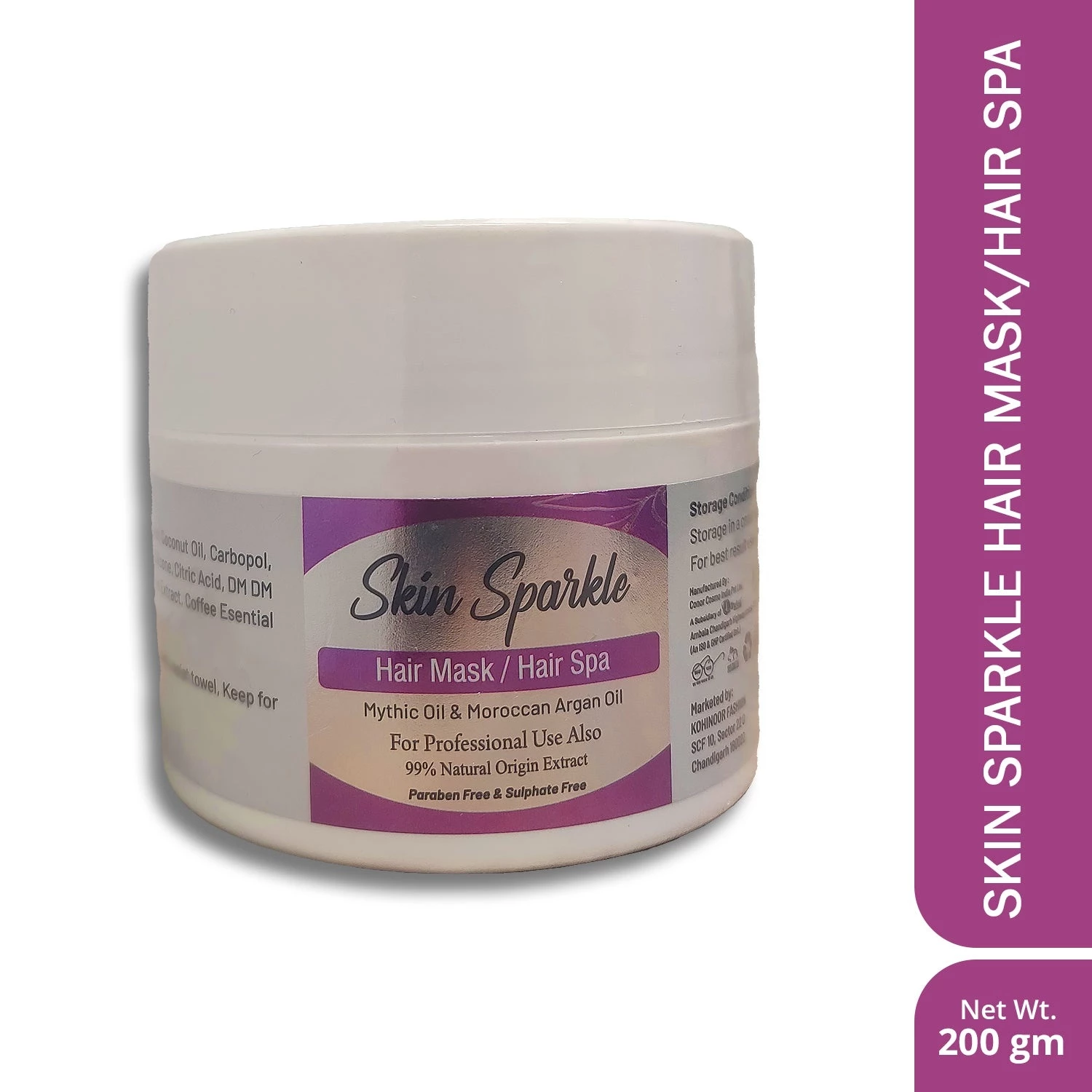 Skin Sparkle Hair Mask-Hair Spa Skin Sparkle Hair Mask-Hair Spa-Pack Size-200 g