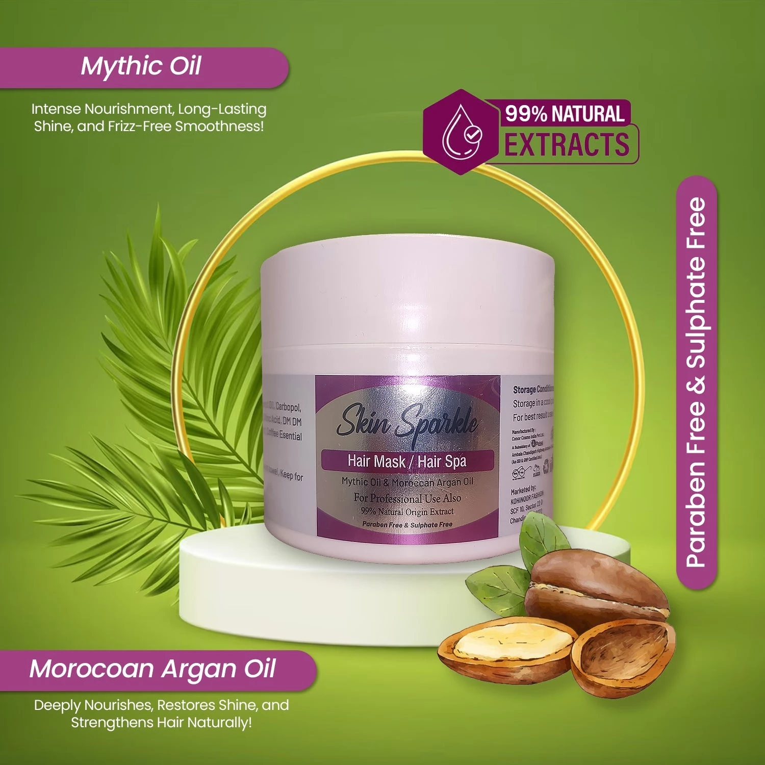 Skin Sparkle Hair Mask-Hair Spa - Image 2