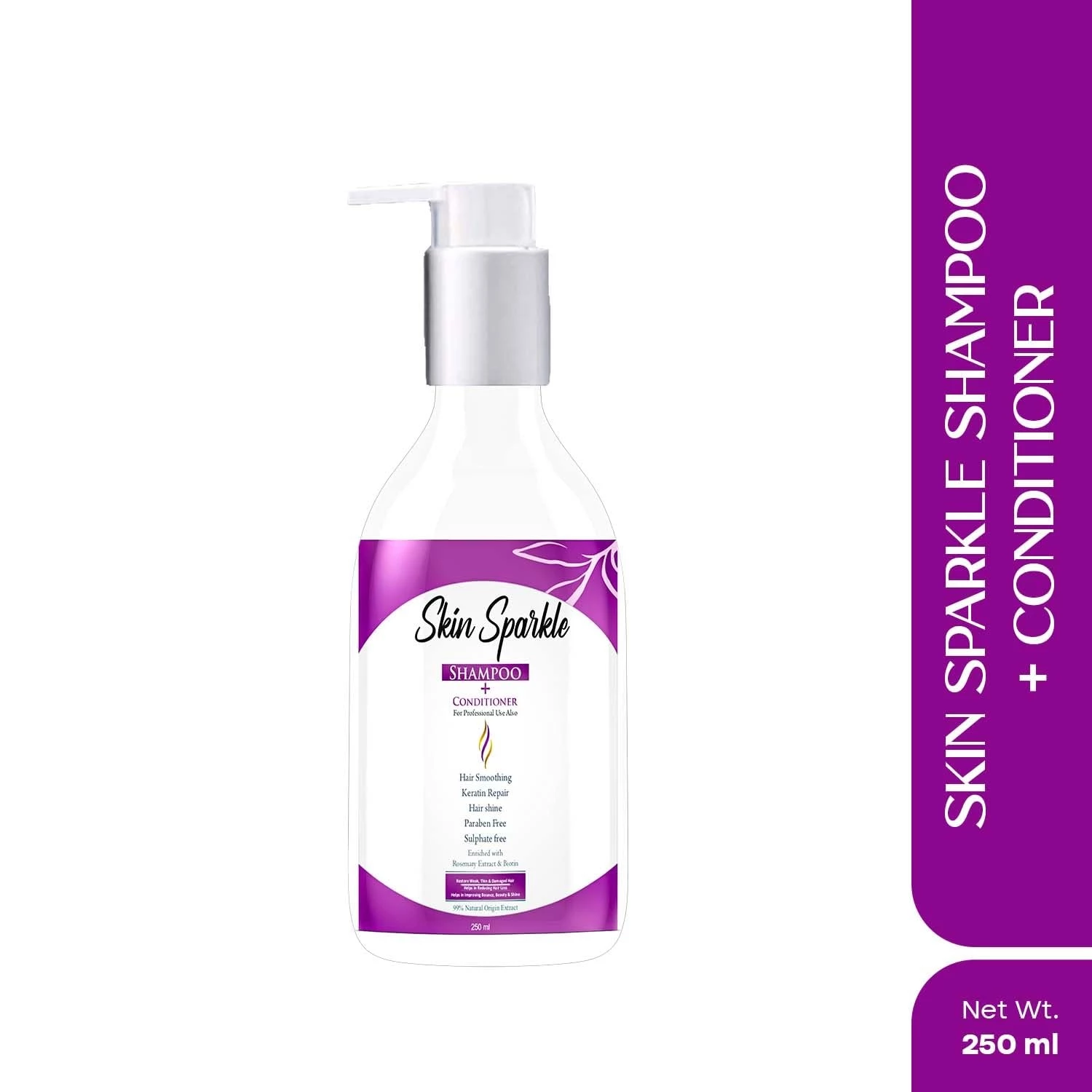 Skin Sparkle Hair Shampoo Skin Sparkle Hair Shampoo-Pack Size-250 ml