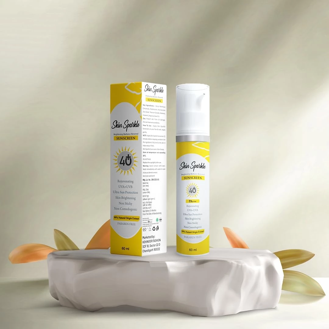 Skin Sparkle Super Bright Sunscreen Lotion Skin Sparkle Super Bright Sunscreen Lotion-Pack Size-60 ml