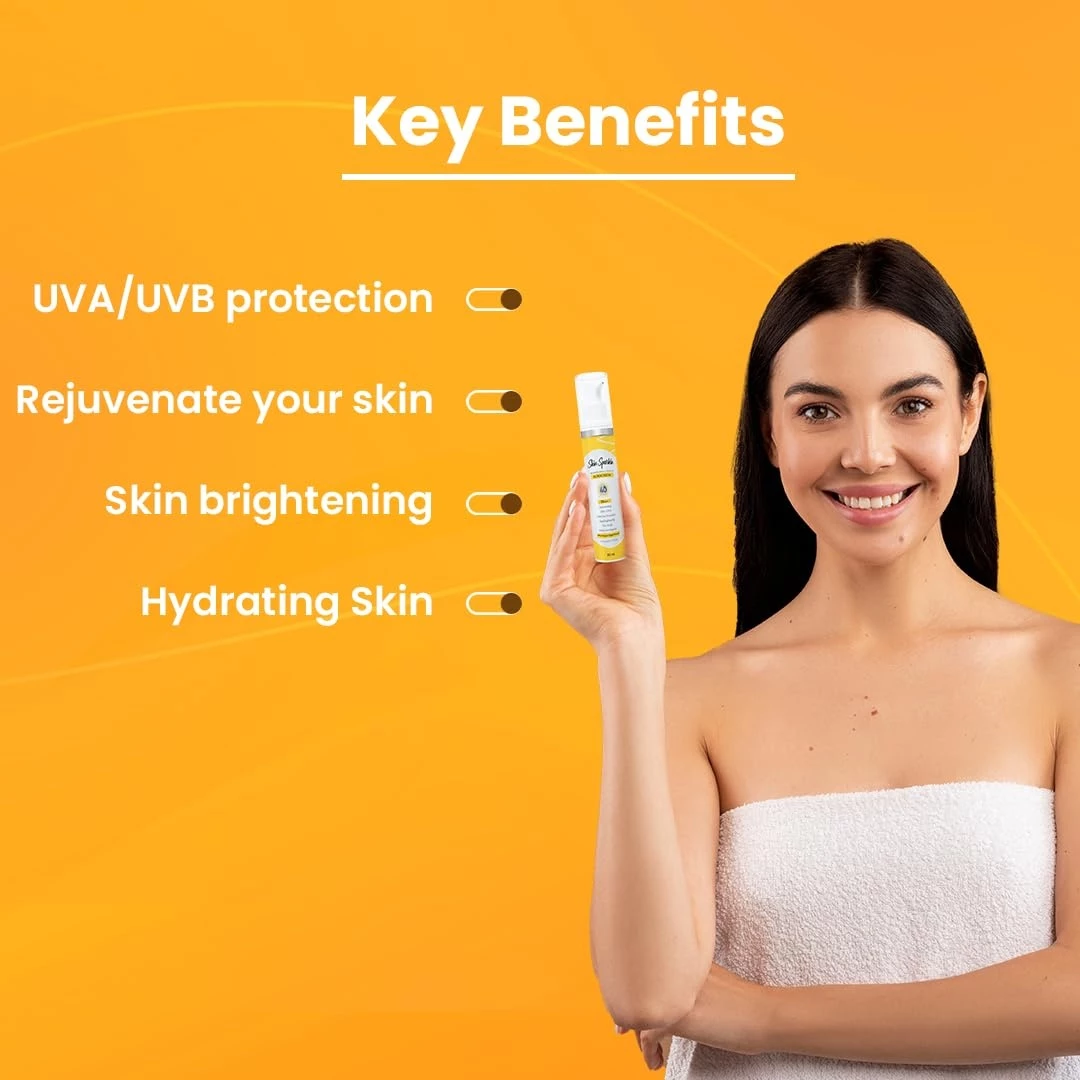 Skin Sparkle Super Bright Sunscreen Lotion - Image 2