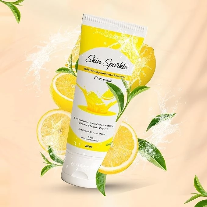 Skin Sparkle Lemon Facewash - Image 4