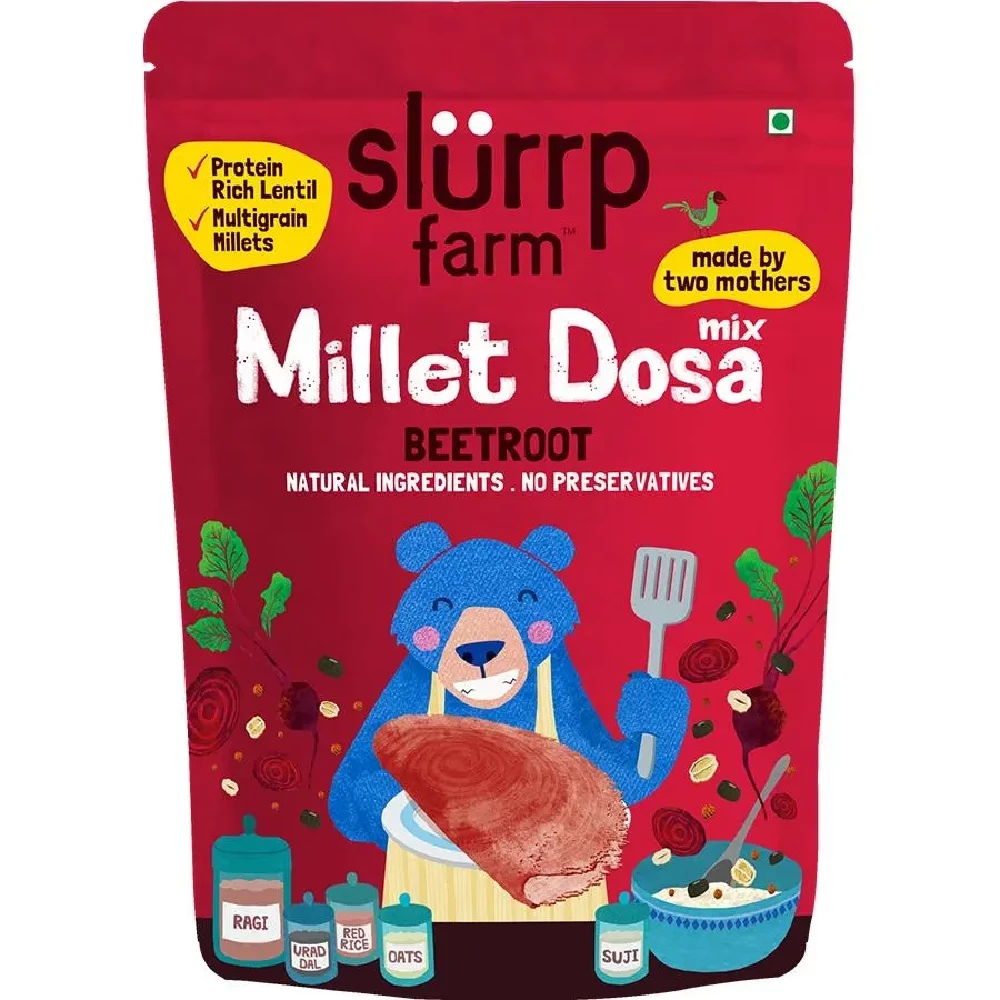 Slurrp Farm Millet Dosa Mix - Supergrains + Beetroot - Image 8