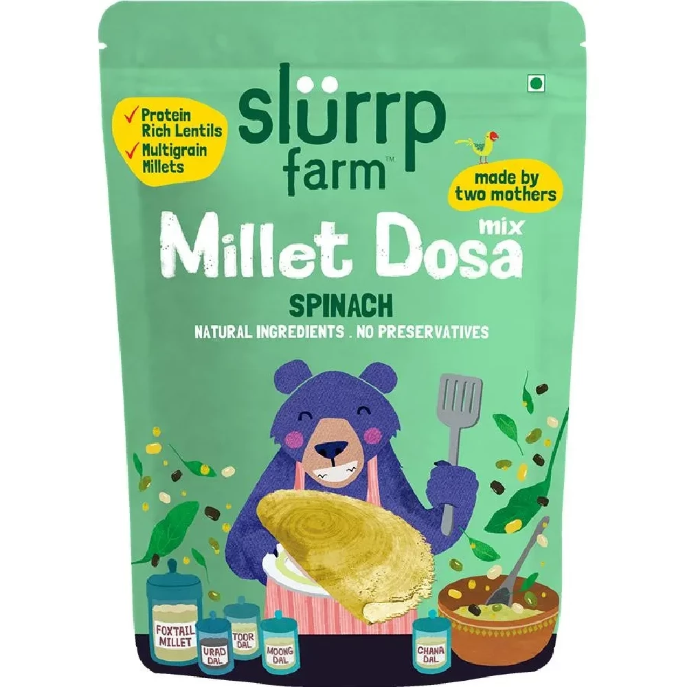 Slurrp Farm Millet Dosa Mix - Supergrains + Spinach - Image 8