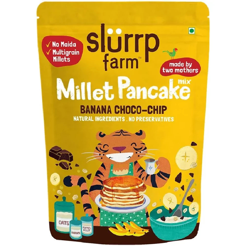 Slurrp Farm Millet Pancake Mix - Banana, Choco-Chip & Supergrains - Image 2
