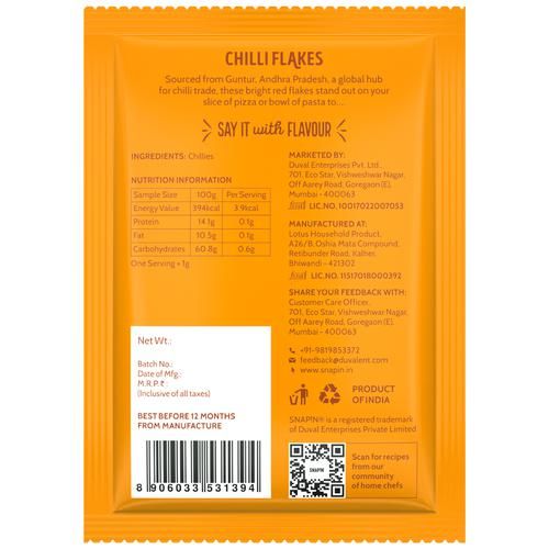 Snapin Chilli Flakes - Natural - Image 2