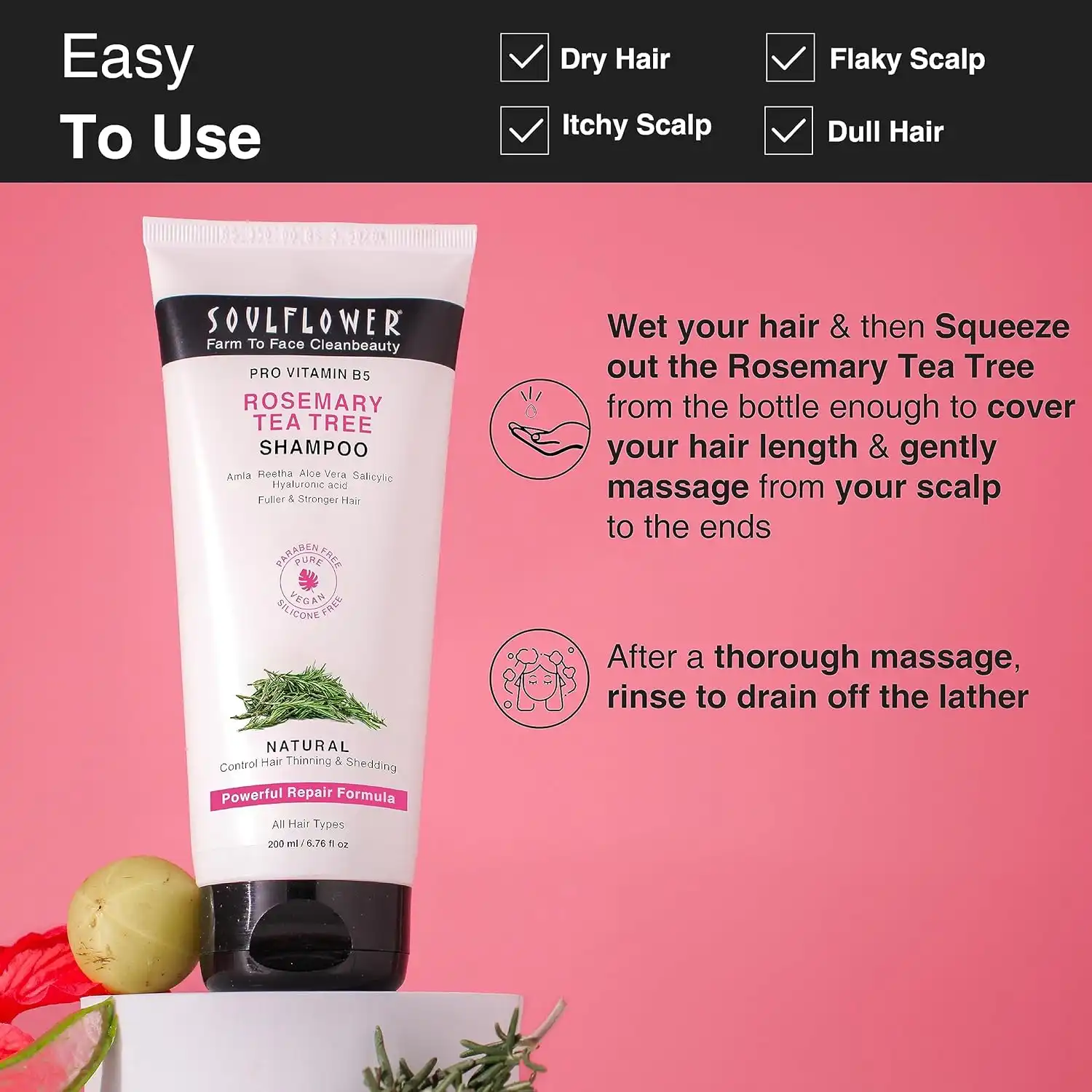 Soulflower Rosemary Shampoo - Image 7
