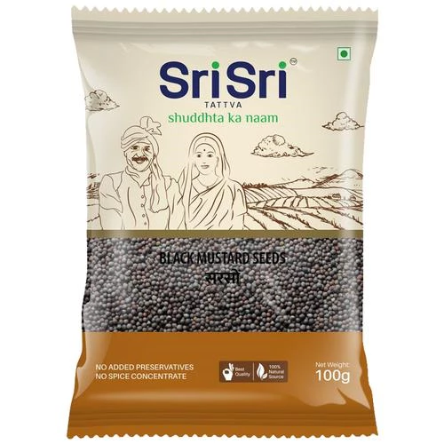SRI SRI Tattva Black Mustard Seeds Highly Nutritious