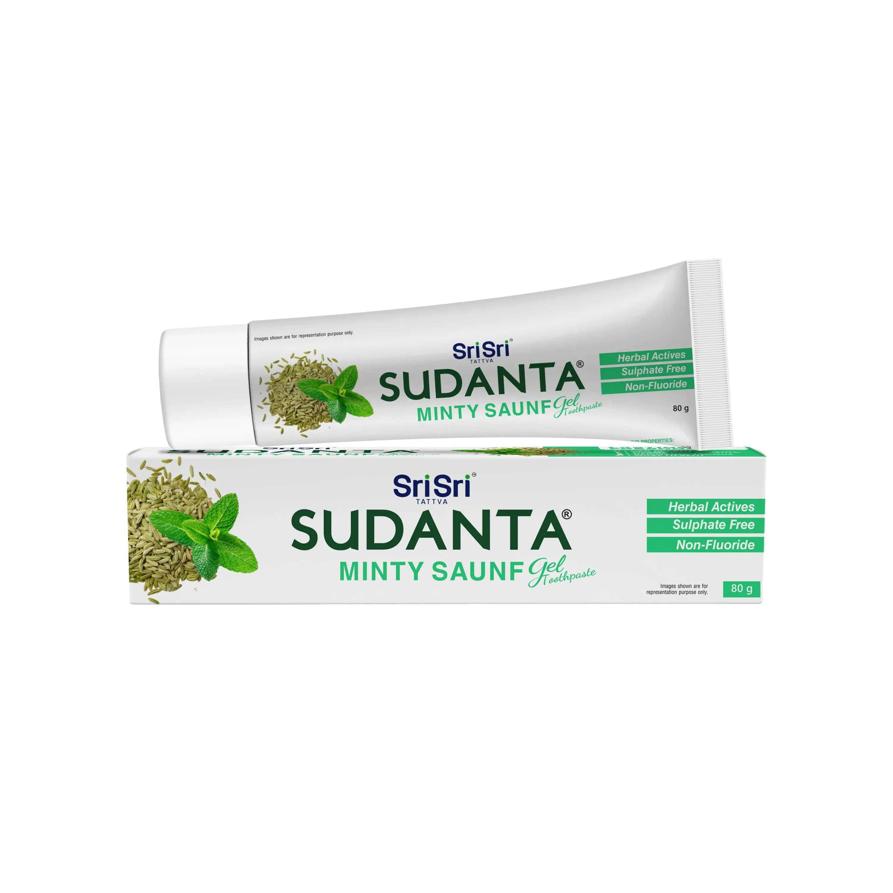 Sri Sri Tattva Sudanta Minty Saunf Gel - Image 1