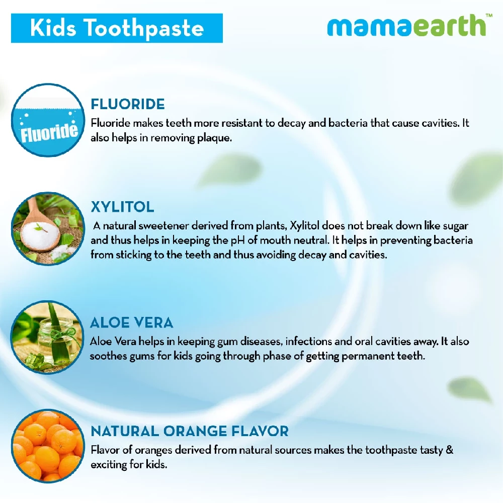 Mamaearth Awesome Orange Toothpaste for Kids - Image 10