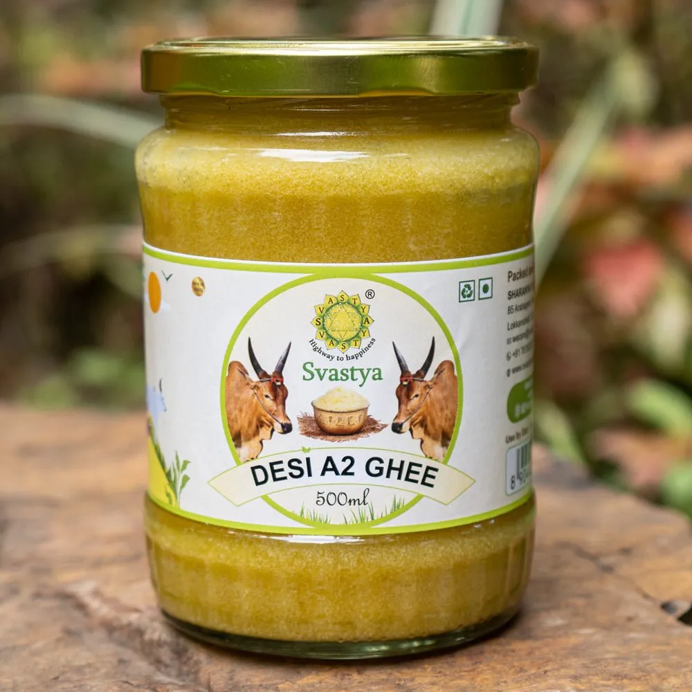 Svastya Organic Farm Organic Desi Cow A2 Milk Ghee