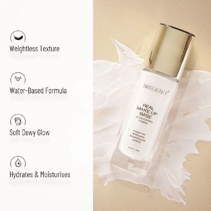 Swiss Beauty Real Make-Up Base Highlighting Primer - 01 Natural Tint - Image 3