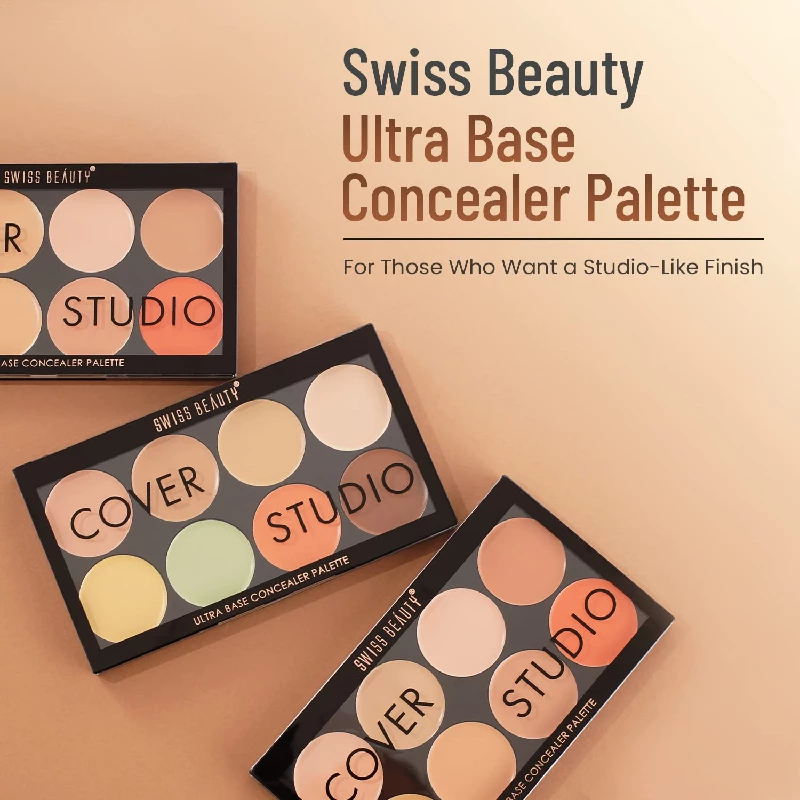 Swiss Beauty Ultra Base Concealer Palette - Shade-03 - Image 3