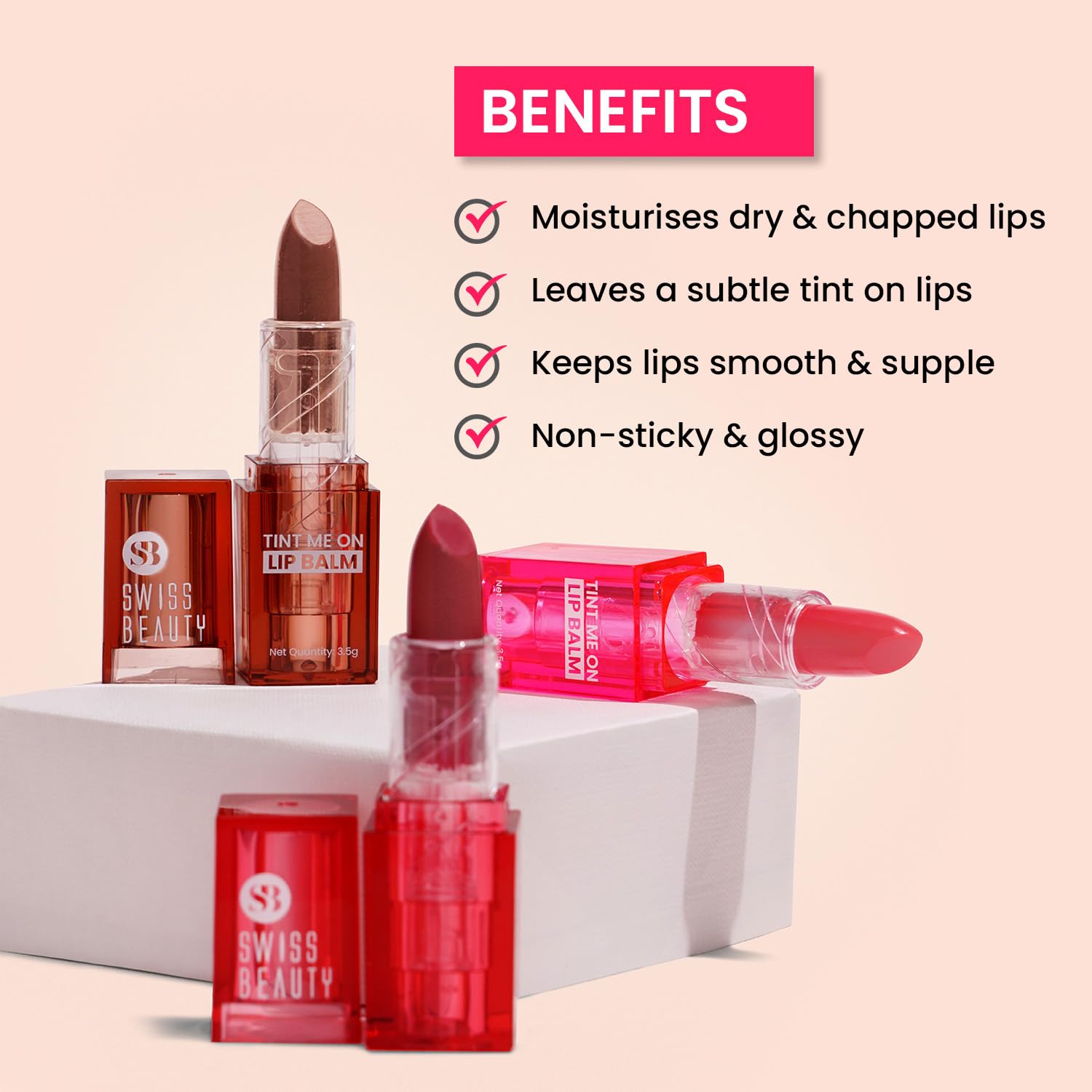 Swiss Beauty Tint Me On Lip Balm - Image 3