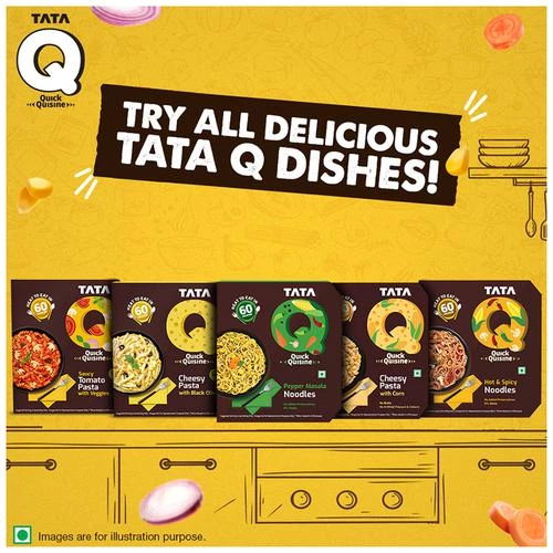 TATA Q Ready To Eat Veg Cheesy Pasta With Black Olives - High Quality Ingredients - Image 10