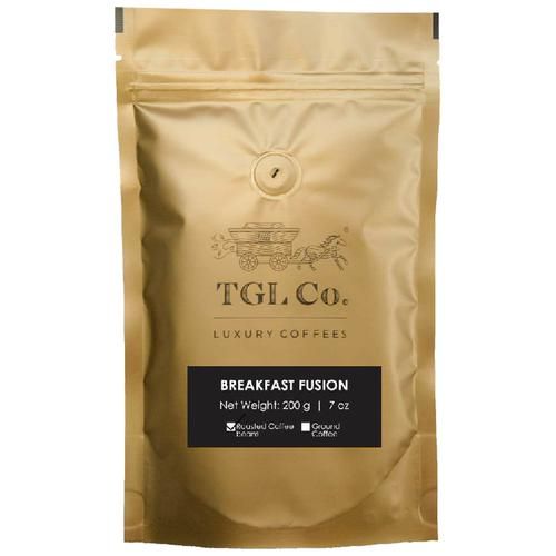 TGL Co. Breakfast Fusion - Blend of Arabica & Robusta Coffee Beans TGL Co. Breakfast Fusion - Blend of Arabica & Robusta Coffee Beans--200 g