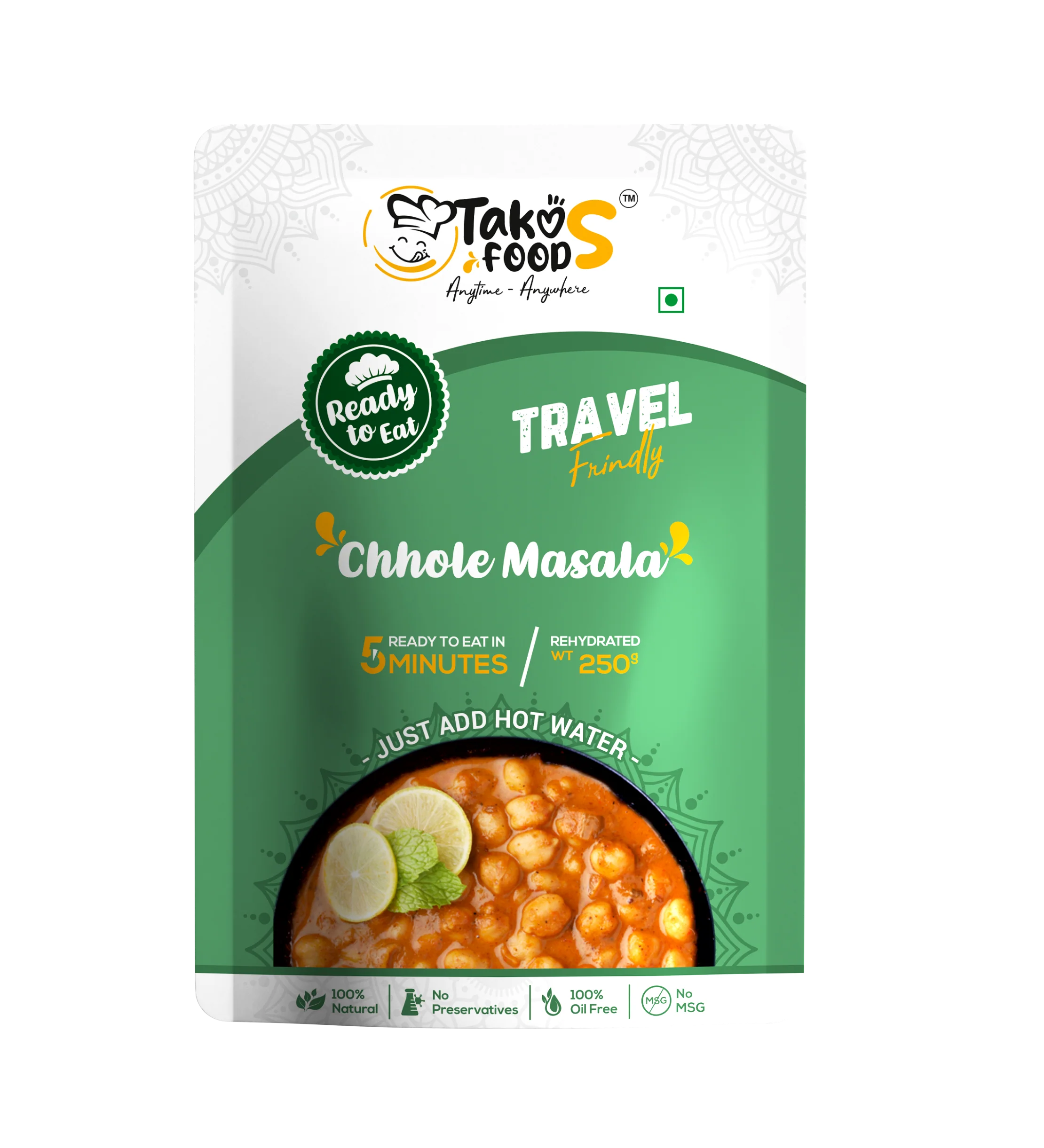 Takos Foods Chhole Masala Takos Foods Chhole Masala-Pack Size-250 g