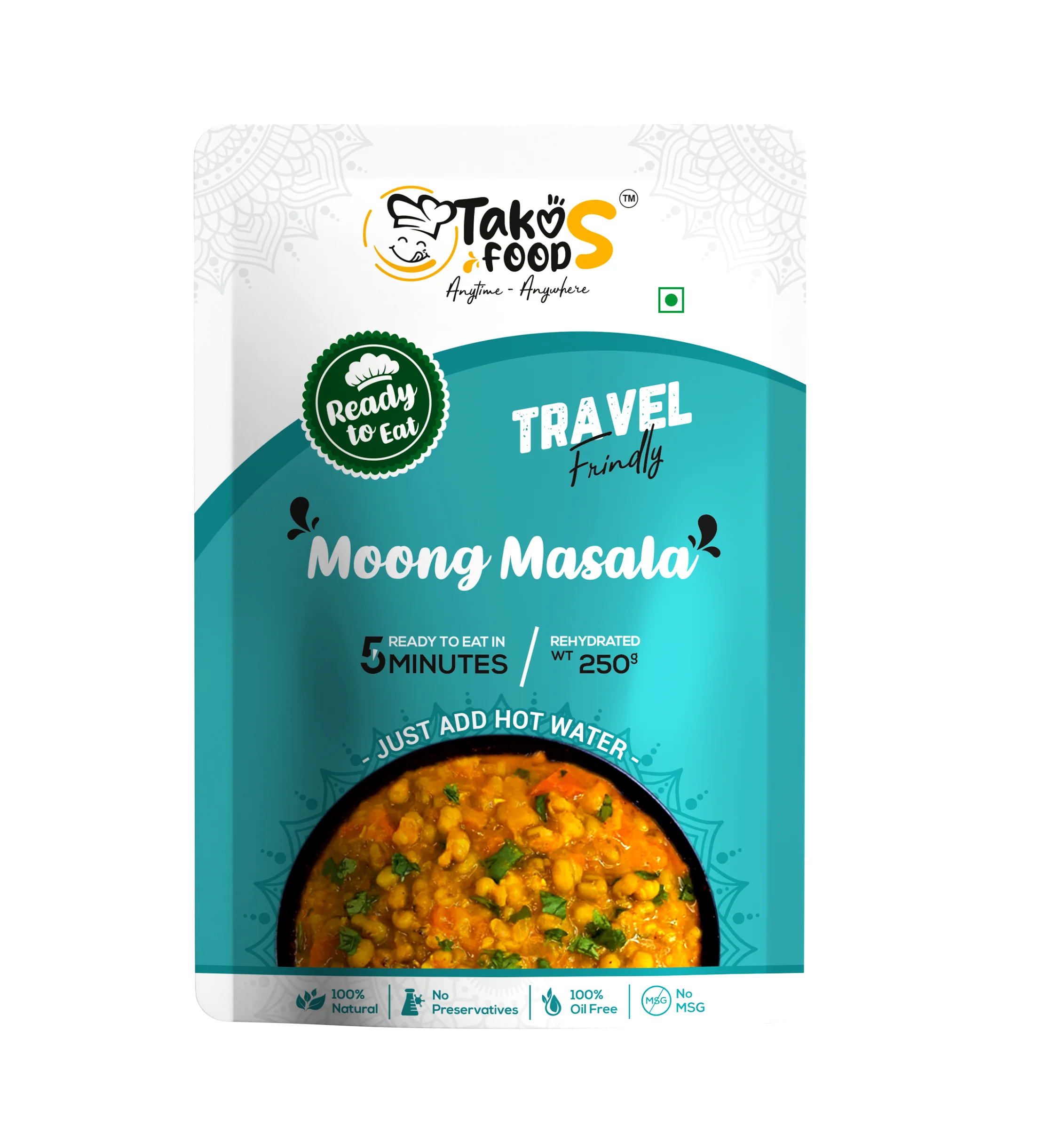 Takos Foods Moong Masala Takos Foods Moong Masala-Pack Size-250 g
