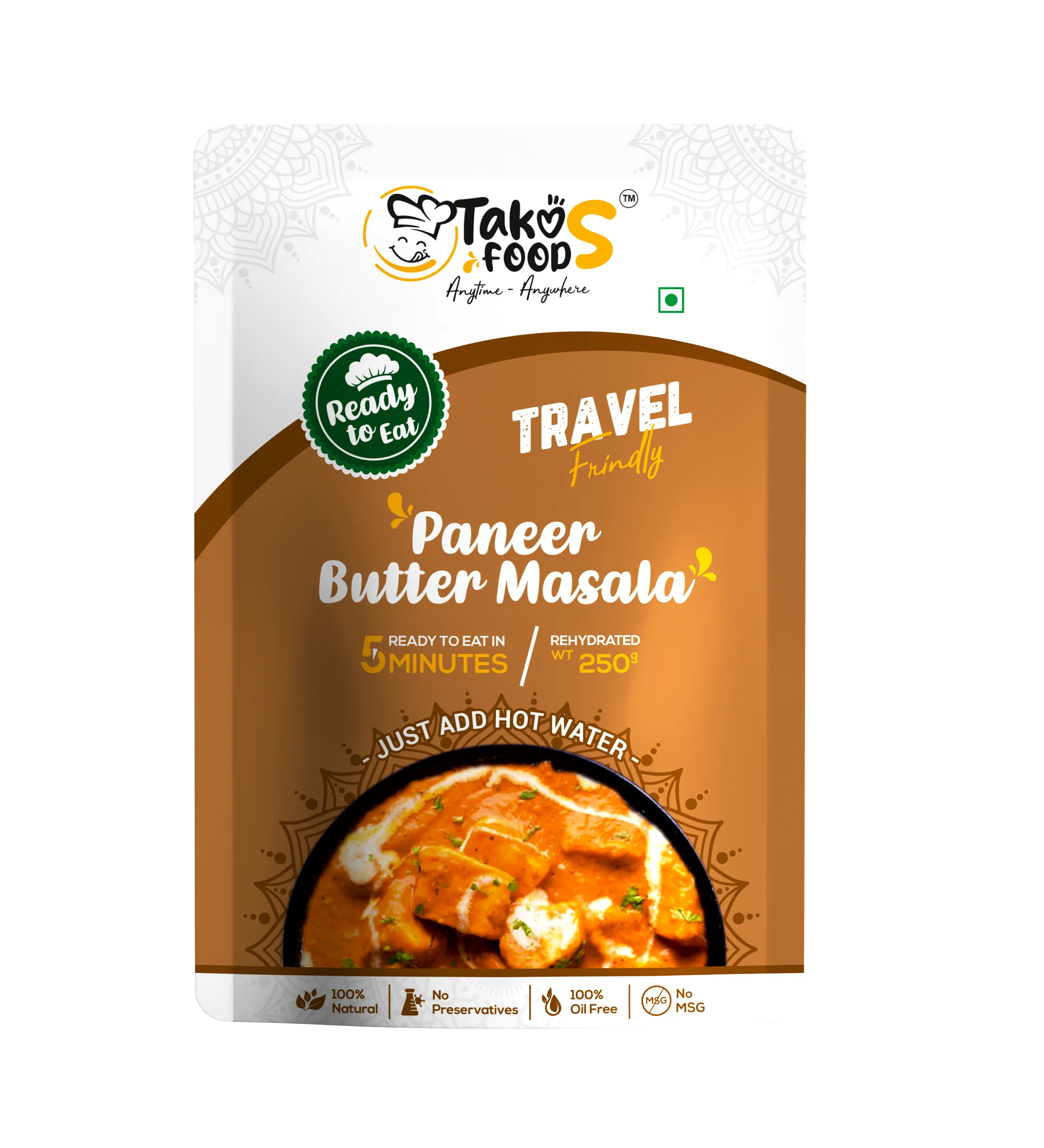 Takos Foods Paneer Butter Masala Takos Foods Paneer Butter Masala-Pack Size-250 g
