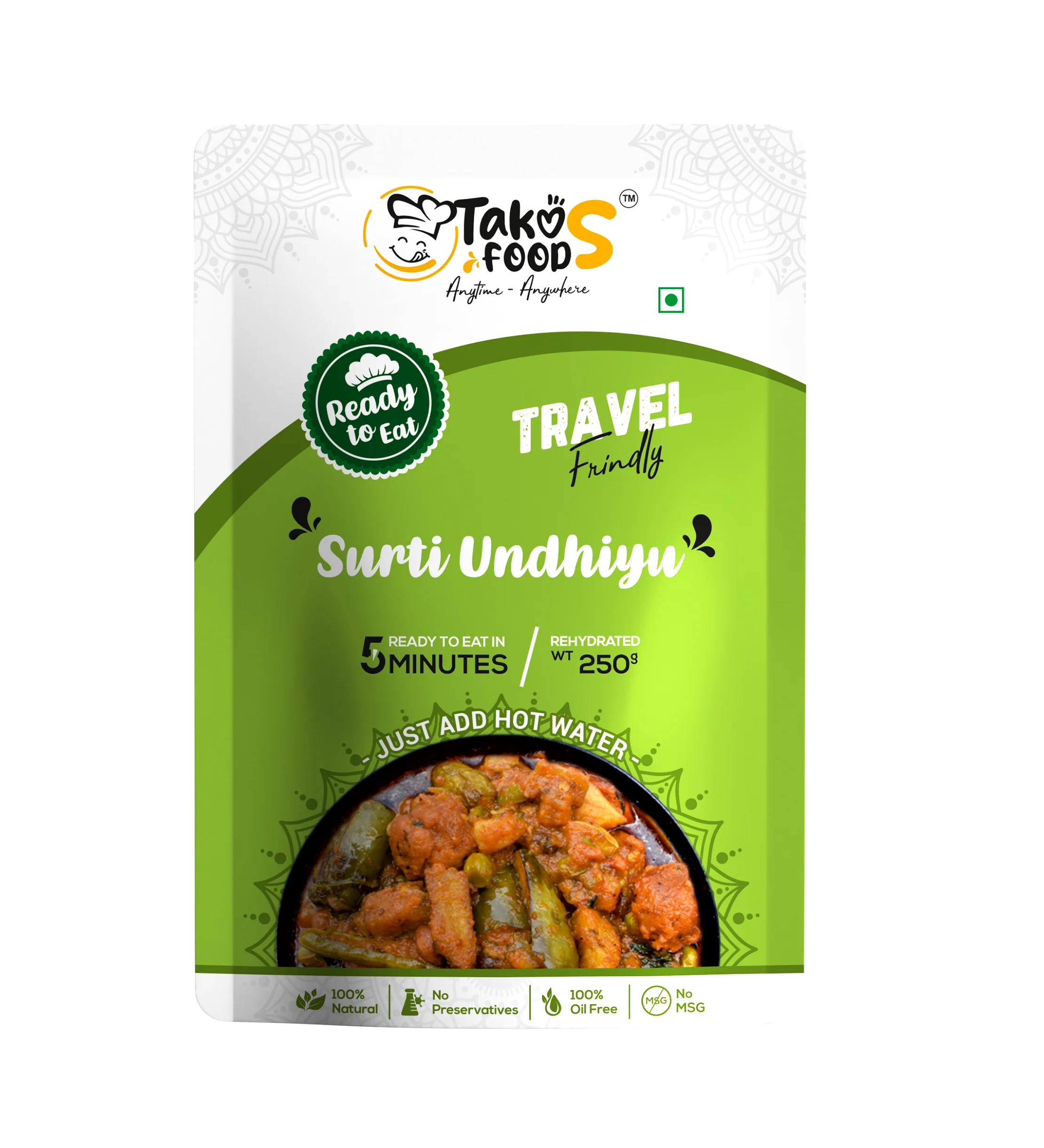 Takos Foods Surti Undhiyu Takos Foods Surti Undhiyu-Pack Size-250 g