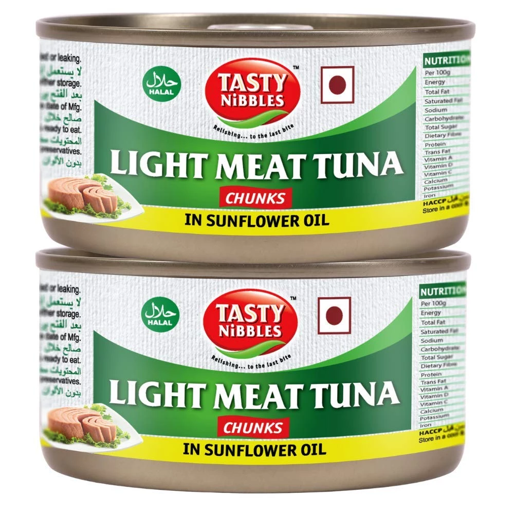Tasty Nibbles Light Meat Tuna Chunks in Sunflower Oil - Image 3