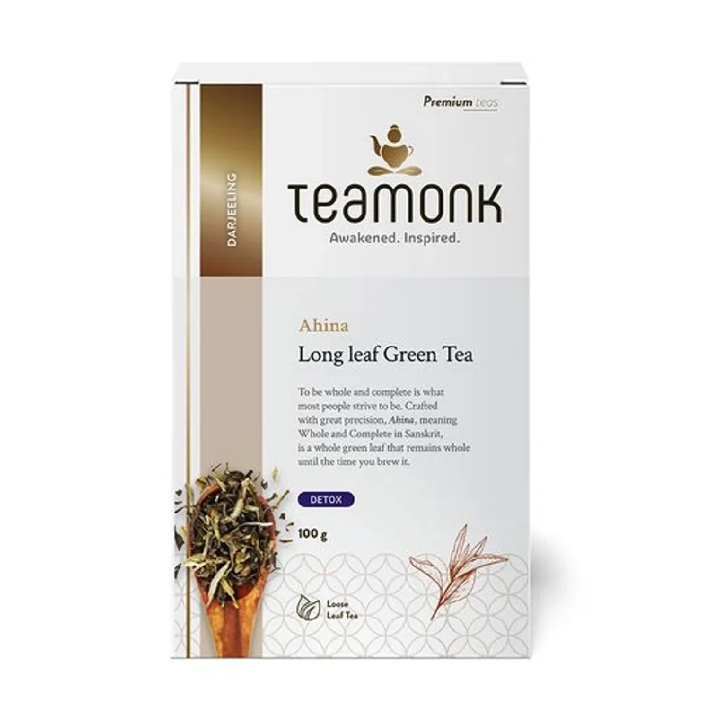 Teamonk Darjeeling Green Tea Bags - Ahina Long Leaf - Image 4