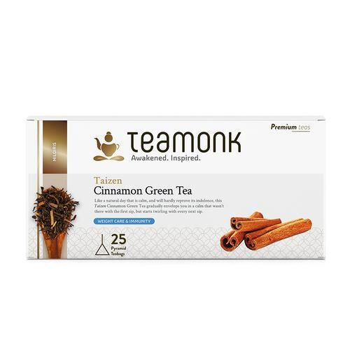 Teamonk Nilgiri Green Tea - Taizen Cinnamon Teamonk Nilgiri Green Tea - Taizen Cinnamon--2 g (50 Bags x 2 g Each)