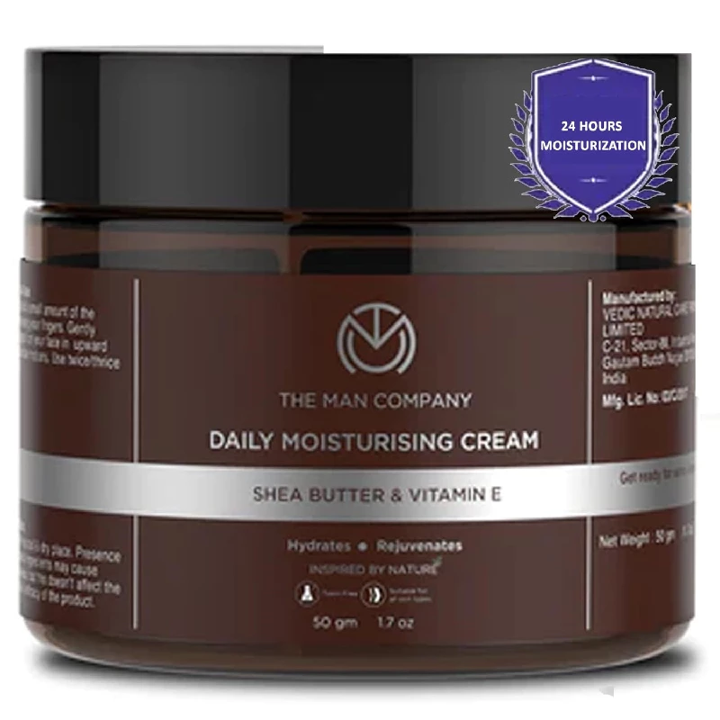 The Man Company Non-Sticky Daily Moisturizing Cream for Dry Skin The Man Company Non-Sticky Daily Moisturizing Cream for Dry Skin-Pack Size-50 g