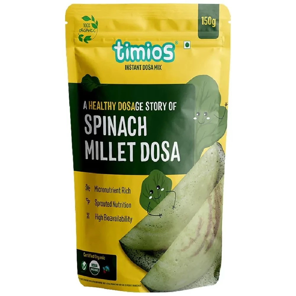 Timios Organic Spinach Millet Dosa Mix - Image 8