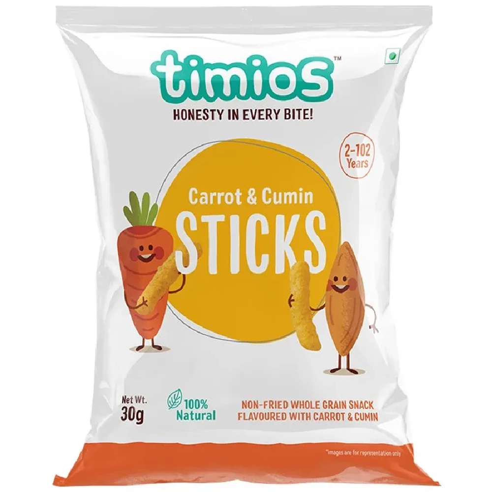 Timios Sticks - Carrot & Cumin Timios Sticks - Carrot & Cumin--30 g