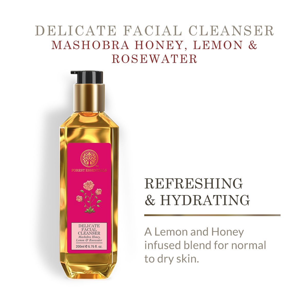 Travel Size Delicate Facial Cleanser Mashobra Honey, Lemon & Rosewater - Image 4