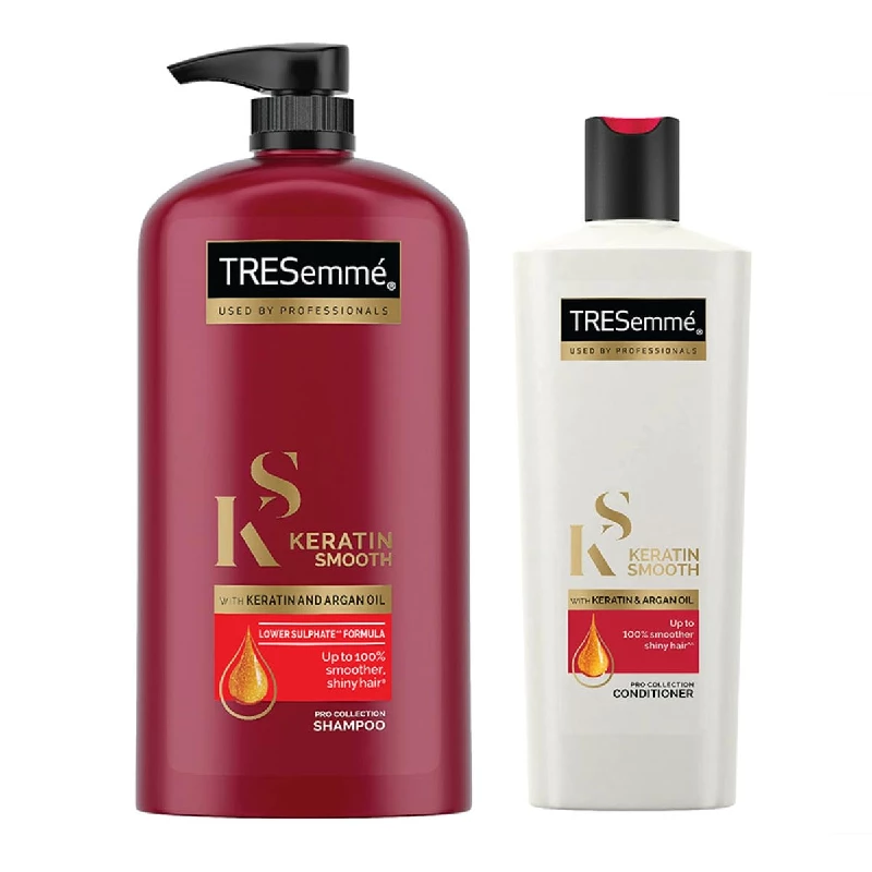 Tresemme Keratin Smooth Shampoo + Conditioner Combo Tresemme Keratin Smooth Shampoo + Conditioner Combo-Pack Size-1335 ml