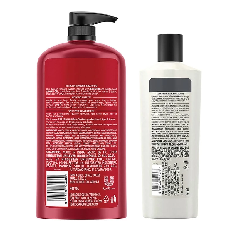 Tresemme Keratin Smooth Shampoo + Conditioner Combo - Image 2